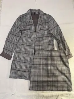 H&M Divided レディース ジャケット＆スカートセット ブラック×グレー