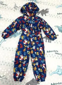 お値下げ中！！スノーウェア　100㎝ スキーウェア つなぎ キッズ　調節可能
