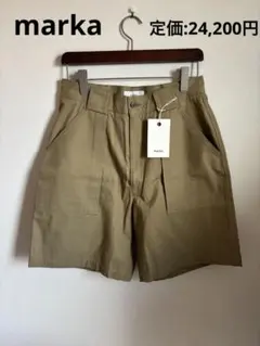 【未使用】marka ビッグポケット ハーフパンツ サイズ1 カーキのサムネイル