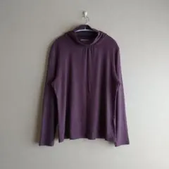 大きいサイズ＊シャーリングネック プルオーバー