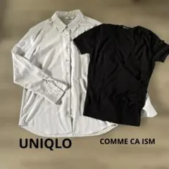 UNIQLOレーヨンブラウス・COMME CA ISMニット 2点セットのサムネイル