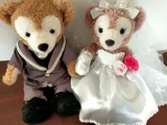 豪華　ダッフィー&シェリーメイ　ウエディングコスチューム　ウエルカムドール