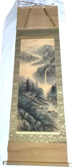 【真作】【WISH】松原寿石 「猛乕之図」日本画 掛軸 絹本 共箱 二重箱 ◆勇壮猛虎逸品　　　〇爽床会所属、得意動物 #19090137 掛軸・新画の一覧｜古美術・掛け軸の販売・買取・鑑定-松本松栄堂