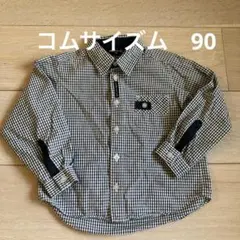 COMME CA ISM ギンガムチェック柄シャツ 90 セレモニーオケージョン