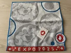 EXPO2025 大阪万博 ミャクミャク タオルハンカチ 楽しみいっぱい タオル