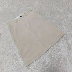 エムエイチエル　MHL.　スカート　コーデュロイ　台形　フレア　ひざ丈　Ⅱ