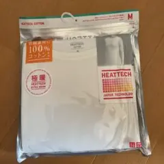 新品HEATTECH コットン クルーネック T M サイズオフホワイト