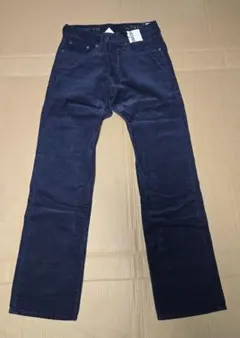 GAP　1969 コーディロイロストレートパンツ　76/81　30/32　紺