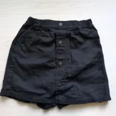 ユニクロ　キュロットスカート　黒　140㎝