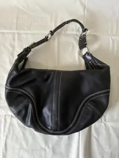 COACH ワンショルダーバッグブラック　レザー