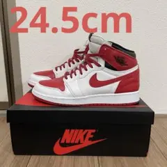 NIKE Air Jordan 1 ホワイト/レッド　24.5cm