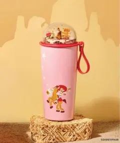 ディズニートイ・ストーリー ジェシー＆ブルズアイ ドーム付きタンブラー（ピンク）