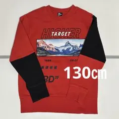 RAD CUSTOM トレーナー 赤 黒 130cm