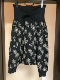 Open mind 花柄 サルエルパンツ