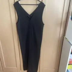 【apretro】Vネックロングジャンパースカート3WAY