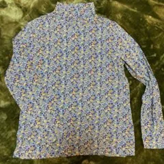 小花柄　長袖トップス　クロコダイル