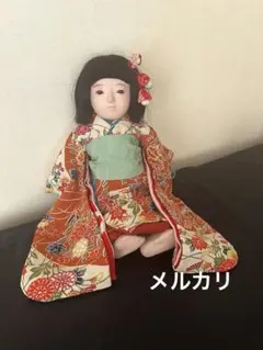 ▪️自由人形▪️市松人形　約30cm▪️昭和初期　アンティーク 市松人形 昭和初期 アンティーク 無記銘