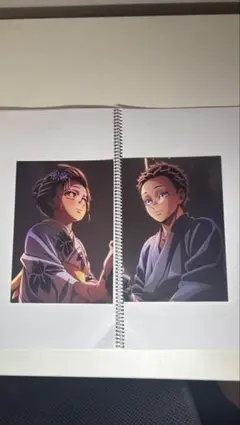 鬼滅の刃第一章 猗窩座再来編　入場特典第8弾　2枚入りイラストボード　映画特典