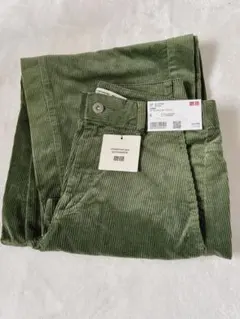 【piyo様専用】新品UNIQLO コーデュロイカーブパンツ S グリーン
