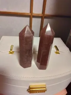 値下げストロベリークオーツタワー2本組み