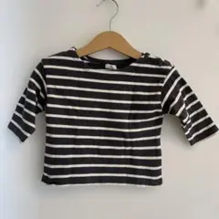 美品　バースデイ　futafuta DAILY LINE ボーダー長袖　70