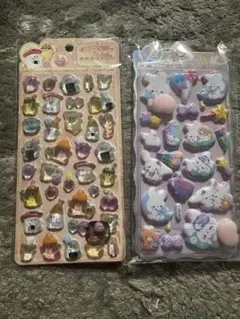 ぷっくりシール3セット