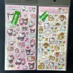 サンリオ ラメ入り樹脂もりシール