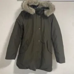 ユニクロ ノンキルトダウンショートコート レディース オリーブ