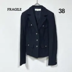 ツイード ノーカラー