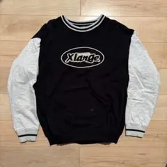 XLARGE トレーナー M 黒/グレー