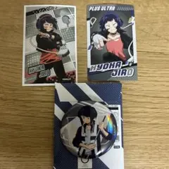 僕のヒーローアカデミア 耳郎響香 じろうきょうか 缶バッジ、カード（2種）
