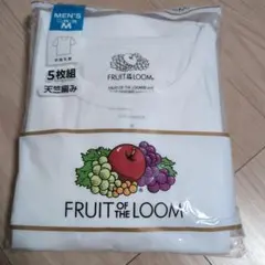 【新品未使用】men's 丸首インナーシャツ　4枚組セット　フルーツオブザルーム