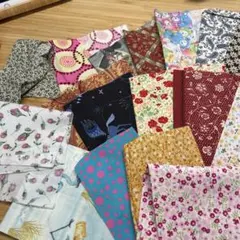 コットン生地 はぎれセット 多色デザイン
