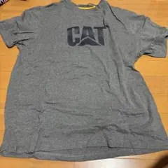 CAT キャタピラー センターロゴ 工事 重機 企業 Tシャツ 半袖 古着