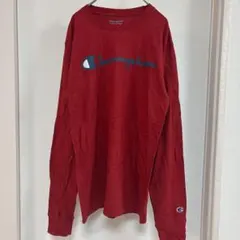 Champion チャンピオン ロンT 長袖 Tシャツ レッド Sサイズ