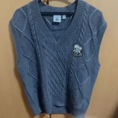 GU カービィ ケーブルニットベストS 美品