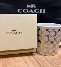 COACH　マグカップ　ゴールド
