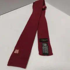 LANVIN 　ランバン　ニットタイ　ウール　ネクタイ　レッド　赤
