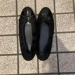 GRL リボンツイードフラットシューズ ブラックのサムネイル