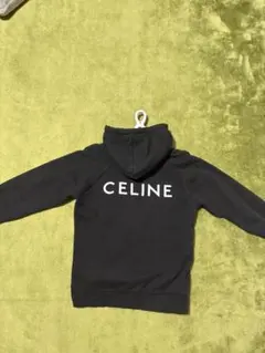 CELINE ロゴ プルオーバー パーカー ブラック