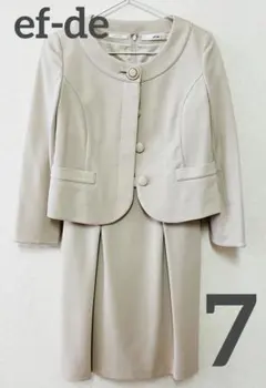 【最終価格】【美品】エフデ　スーツ　S ワンピース　入学式卒業式　７　レディース
