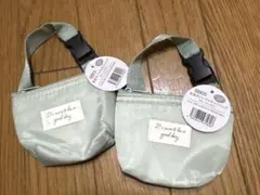 セリア　保温冷バックル付　ミニバッグ　2セット　くすみカラーのサムネイル