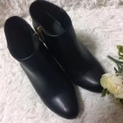 RANDA ショートブーツ ブーティ ブラック 黒