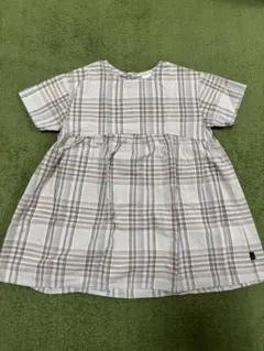 tete a tete チェック柄 半袖ワンピース 80サイズ