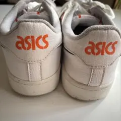 asics スニーカー ホワイト オレンジ ブラック