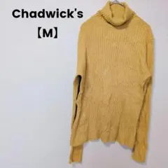 Chadwick's 【M】リブタートルニット マスタード 【こなれ感】