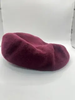 中古　petit main　プティマイン　ベレー帽　54cm　ボルドー？