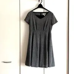 KUMIKYOKU（組曲） 幾何学模様　ワンピース　2　黒