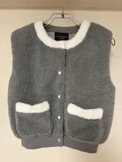 St ANDREWS ボア ベスト Sサイズ グレー