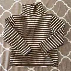 petit mainタートルネック長袖カットソー110